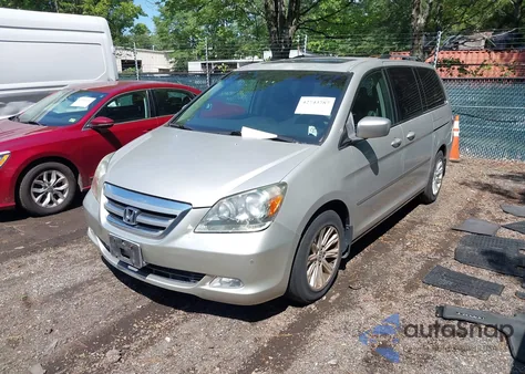 2005 Honda Odyssey Touring из США, поврежденный, VIN 5FNRL38835B019368